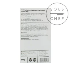 Cool Chile Co Whole Pasilla Chillies, 50g