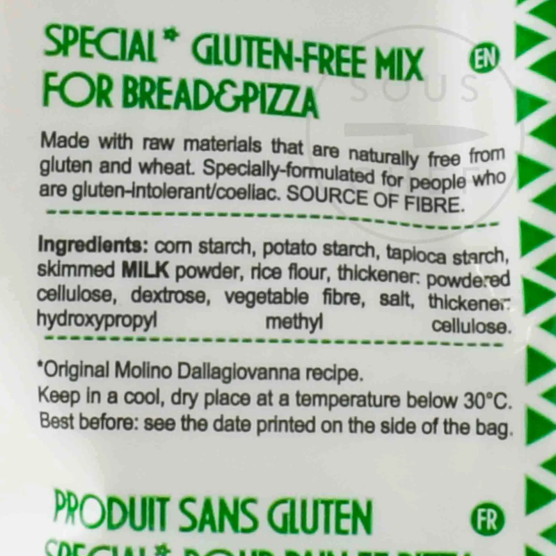 Dallagiovanna Gluten Free Pizza & Bread Flour, 1kg