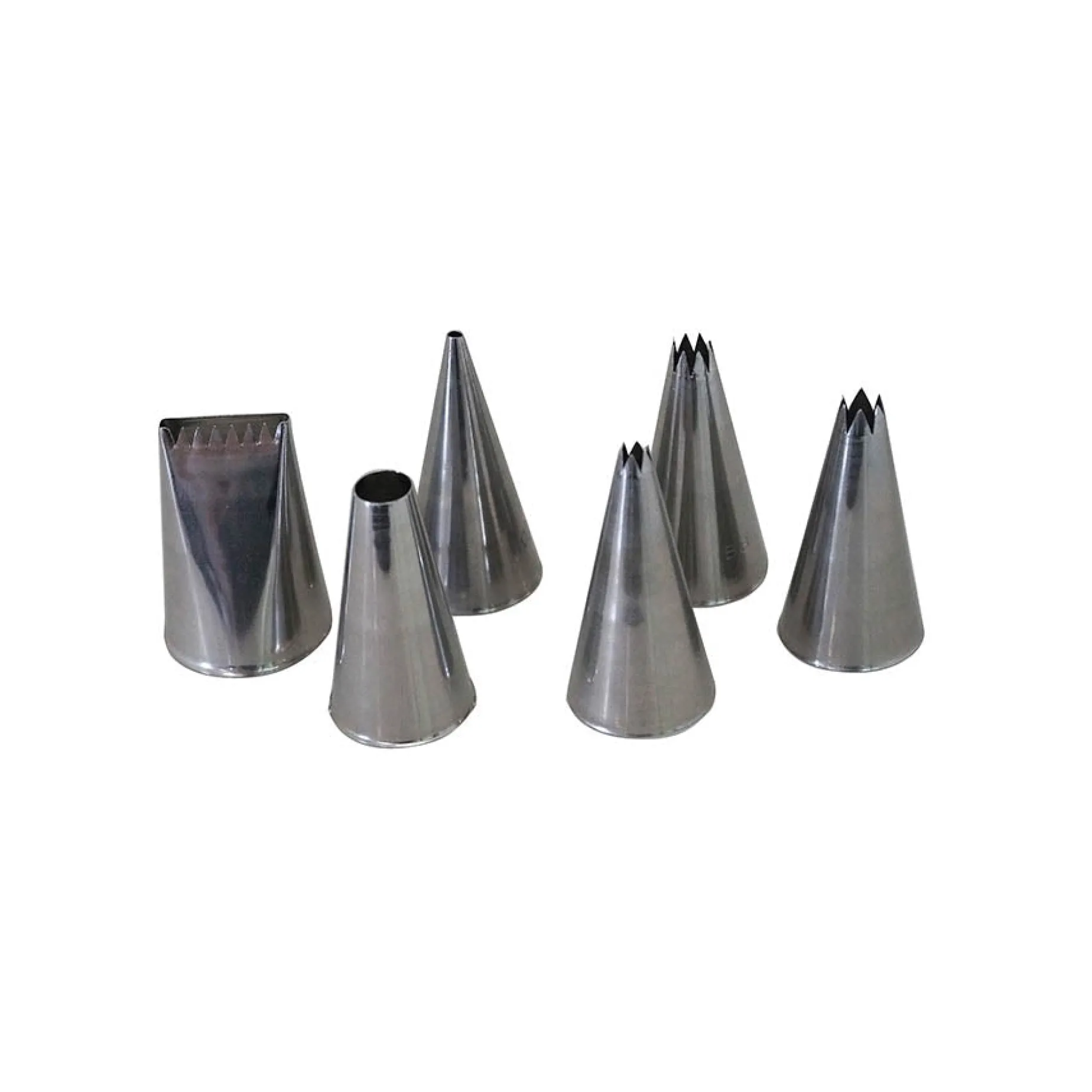 De Buyer 6 Stainless Steel Piping Nozzles