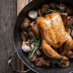 De Buyer Mineral B Country Frying Pan With 2 Handles, 32cm