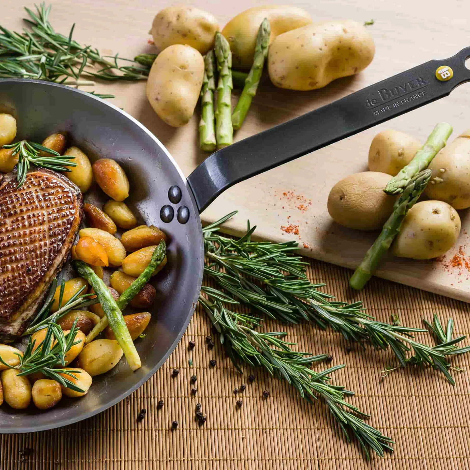 De Buyer Mineral B Frying Pan, 28cm