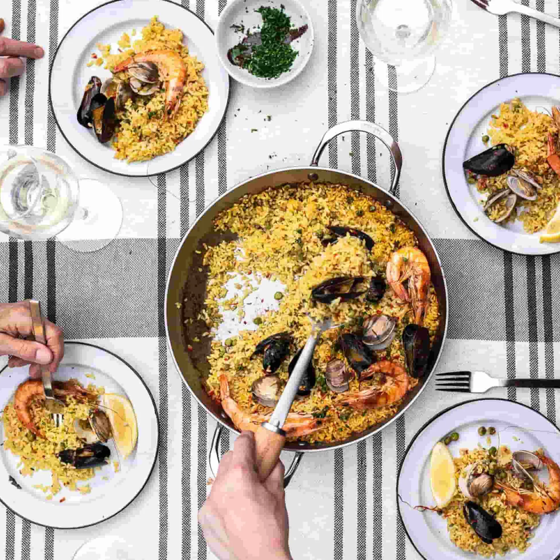 De Buyer Mineral B Paella Pan, 32cm