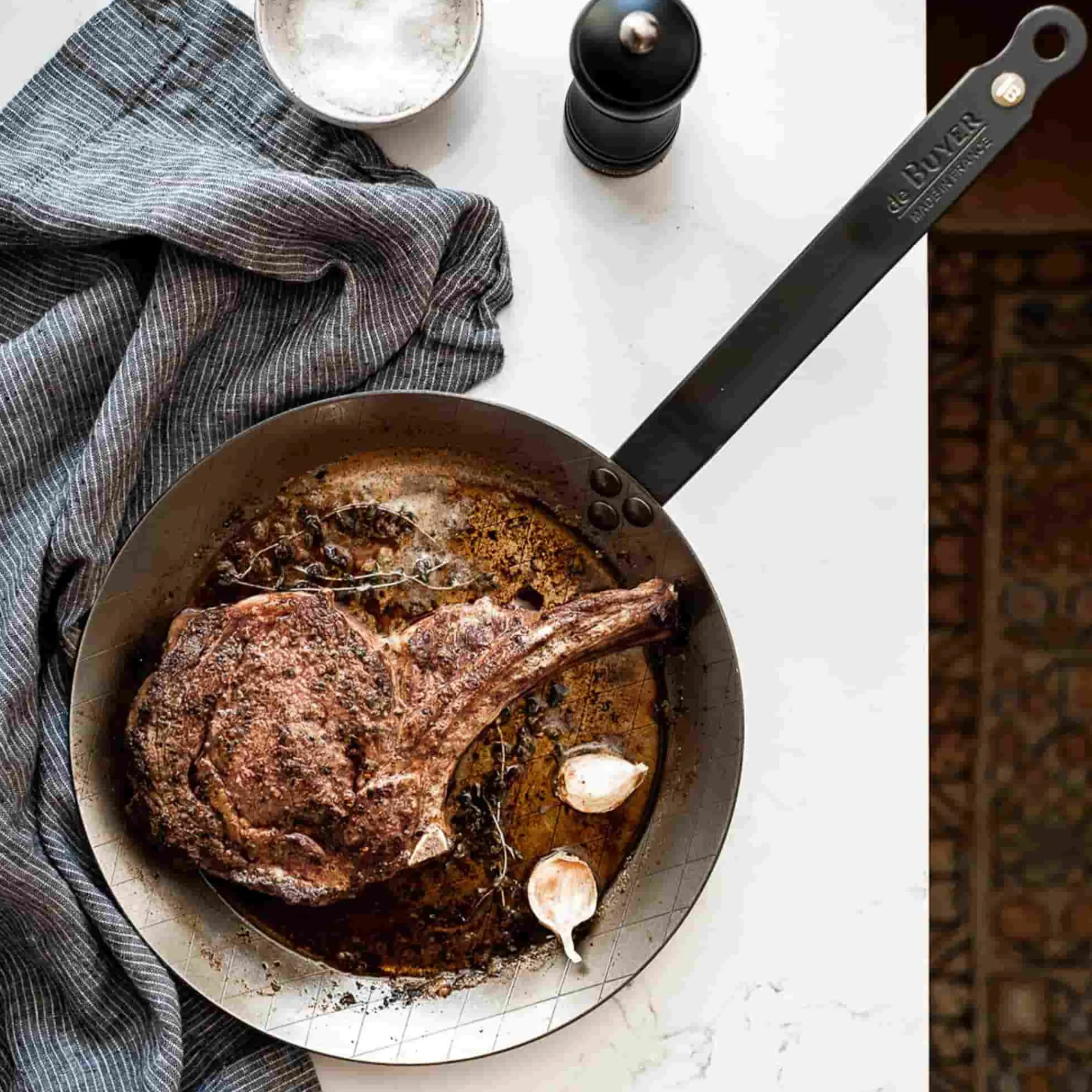 De Buyer Mineral B Steak Pan