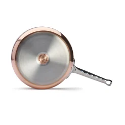 De Buyer Prima Matera Copper Saute Pan with Stainless Steel Handle, 24cm