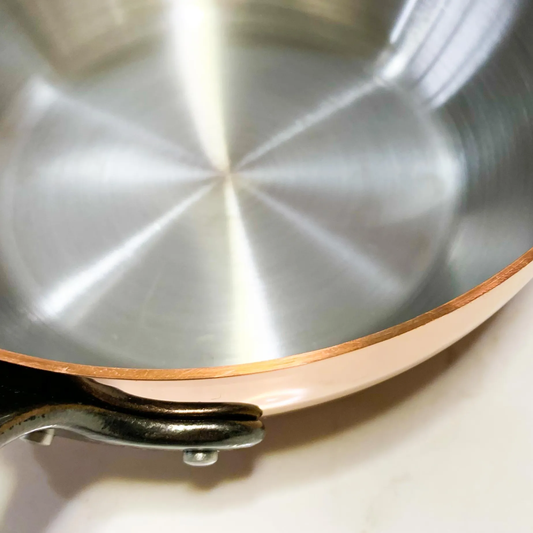 De Buyer Prima Matera Induction-Compatible Copper Frying Pan