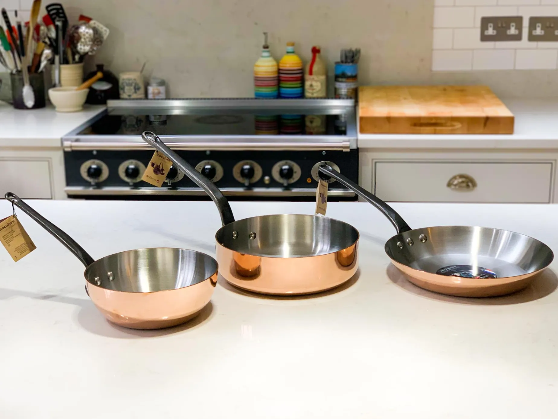 De Buyer Prima Matera Induction-Compatible Copper Frying Pan