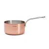De Buyer Prima Matera Induction Copper Saucepan with Stainless Steel Handle