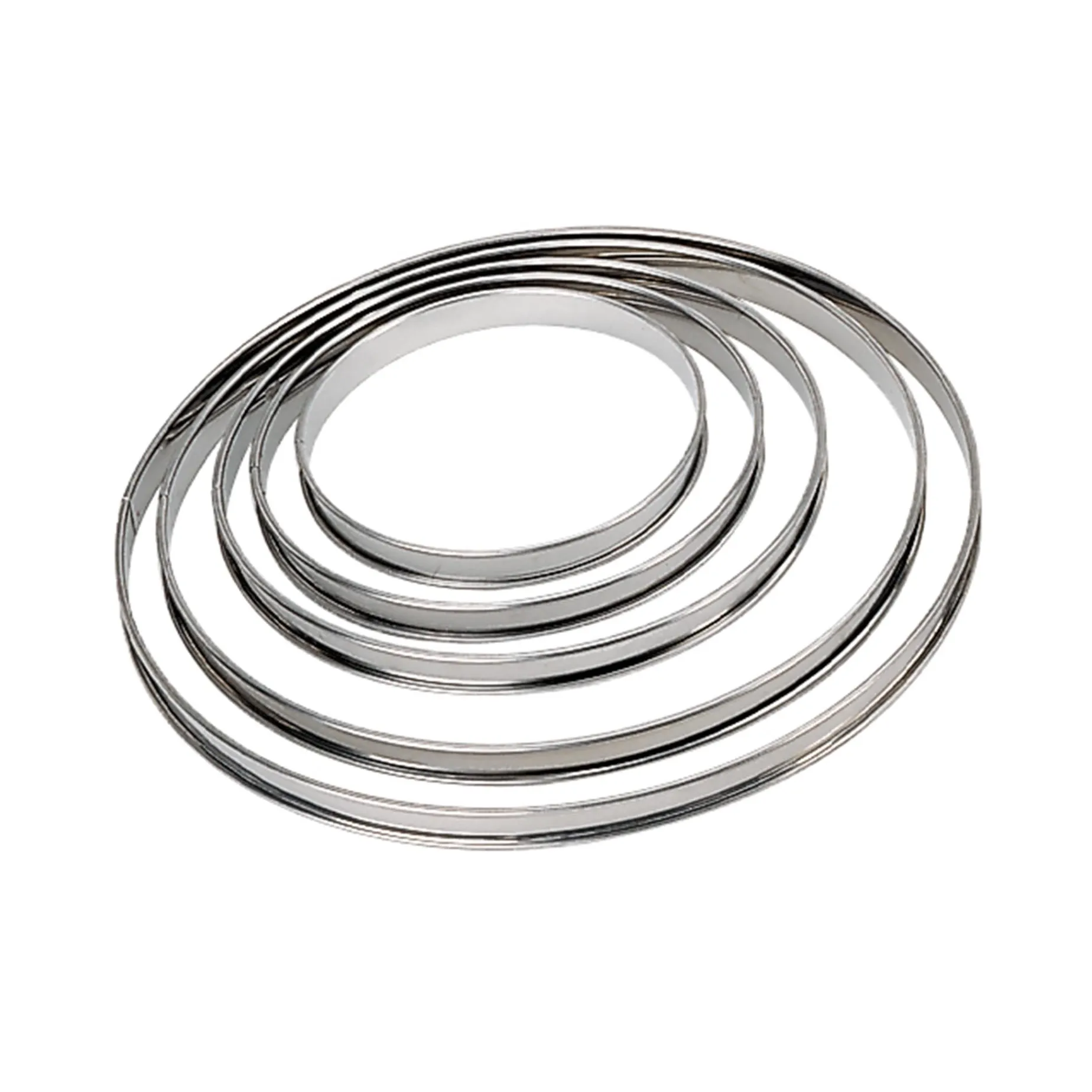 De Buyer Stainless Steel Tart Ring, 20cm