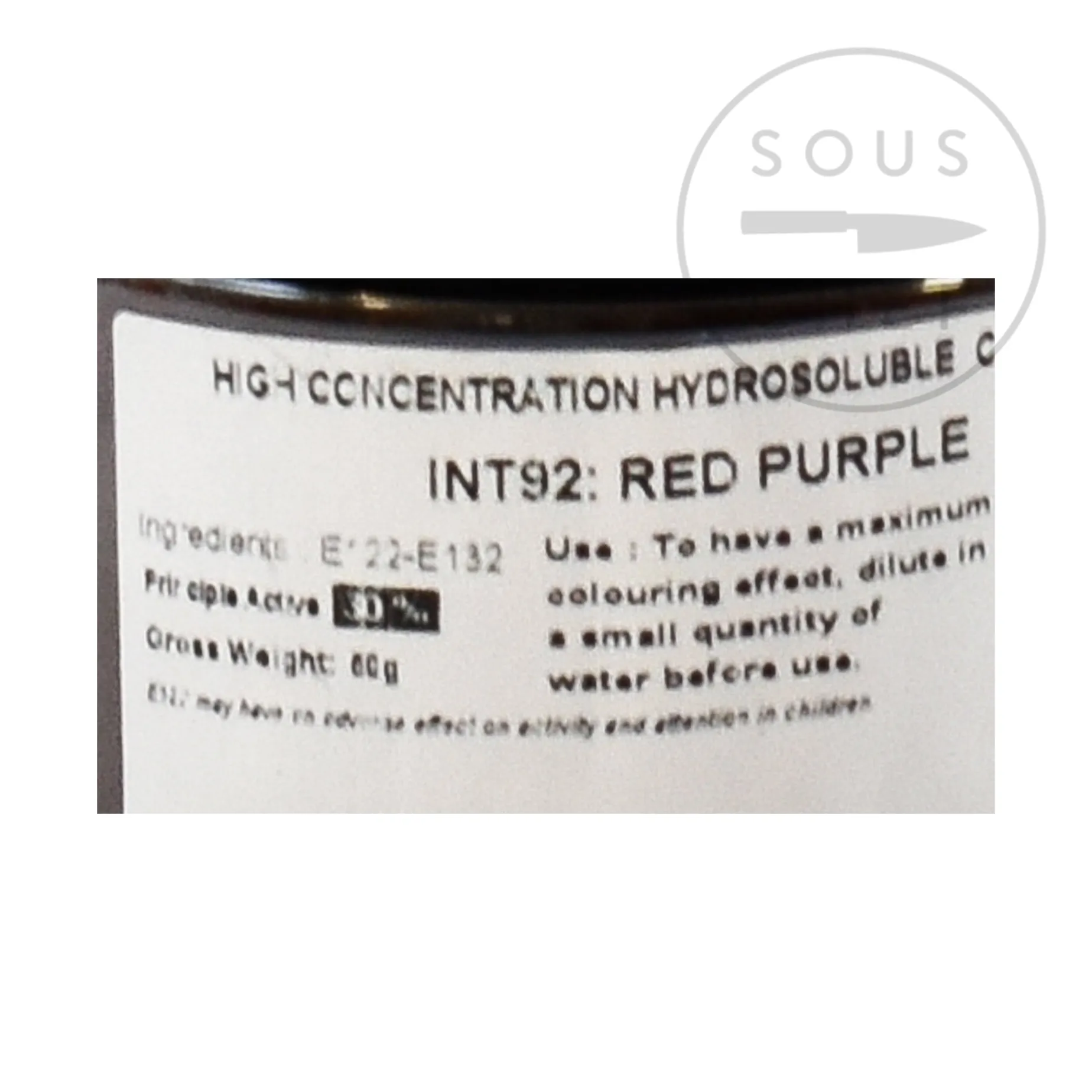 Deco Relief Intense Purple Food Colour, 50g