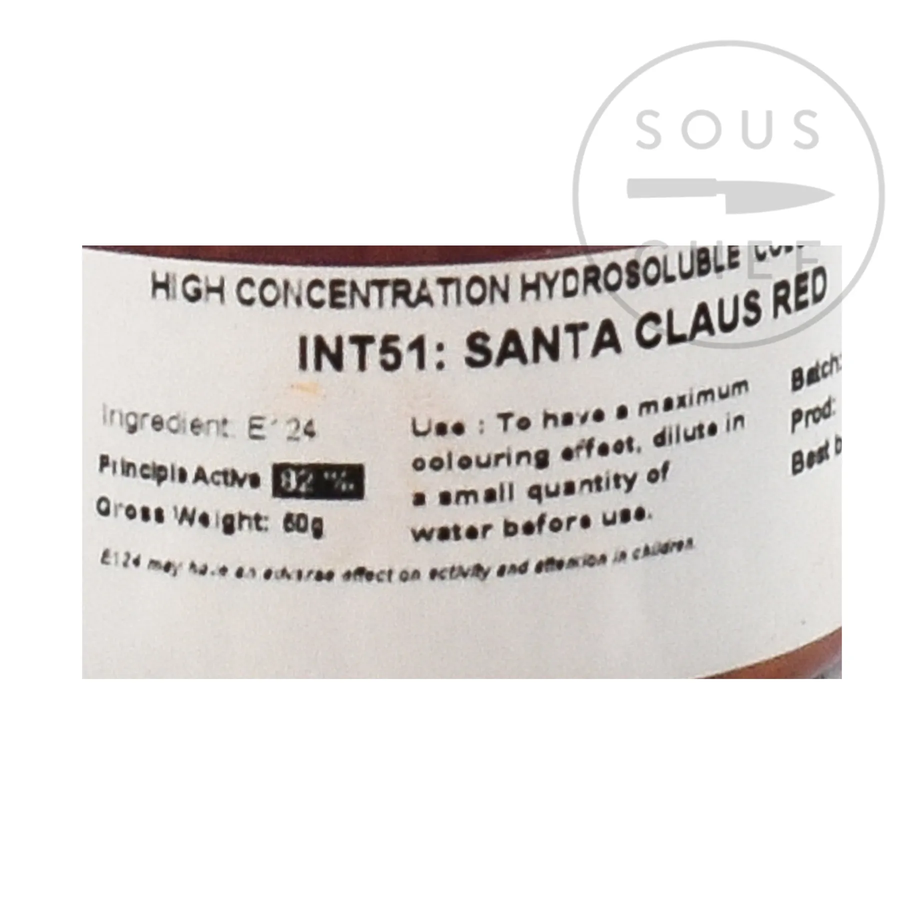 Deco Relief Intense Santa Claus Red Food Colour, 50g