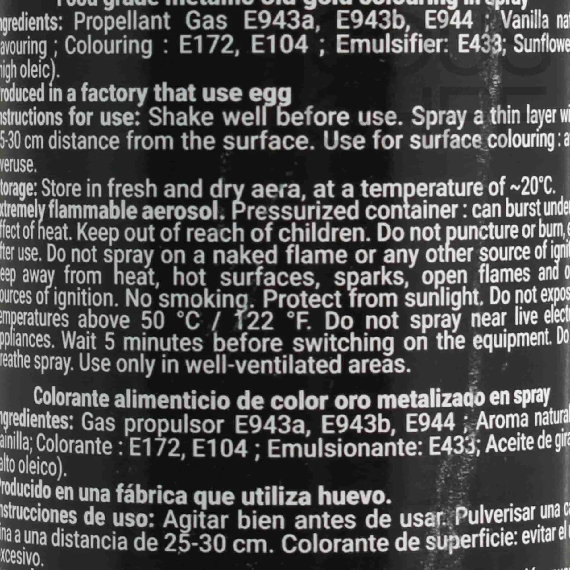 Deco Relief Metallic Gold Spray, 300ml