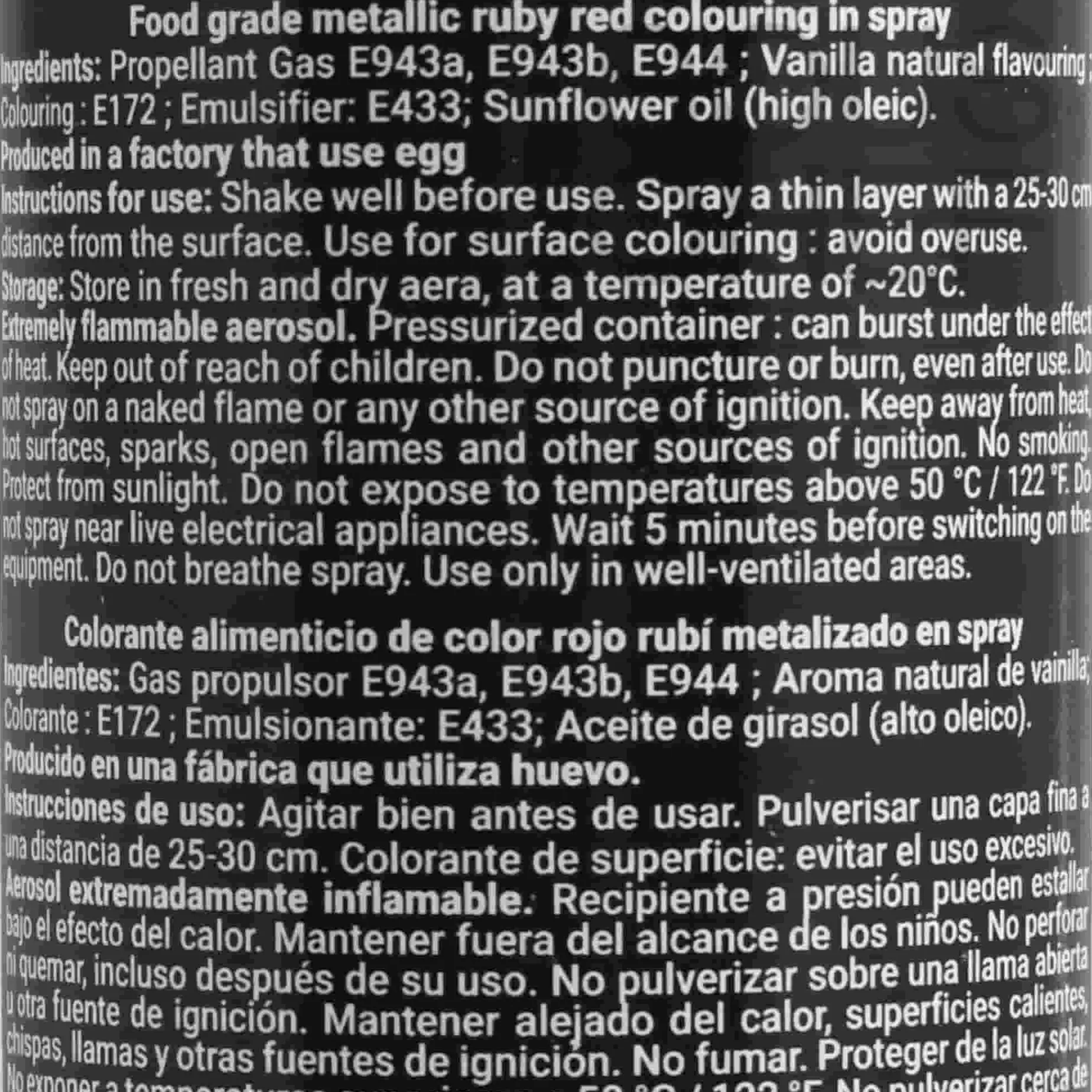 Deco Relief Metallic Ruby Spray, 300ml