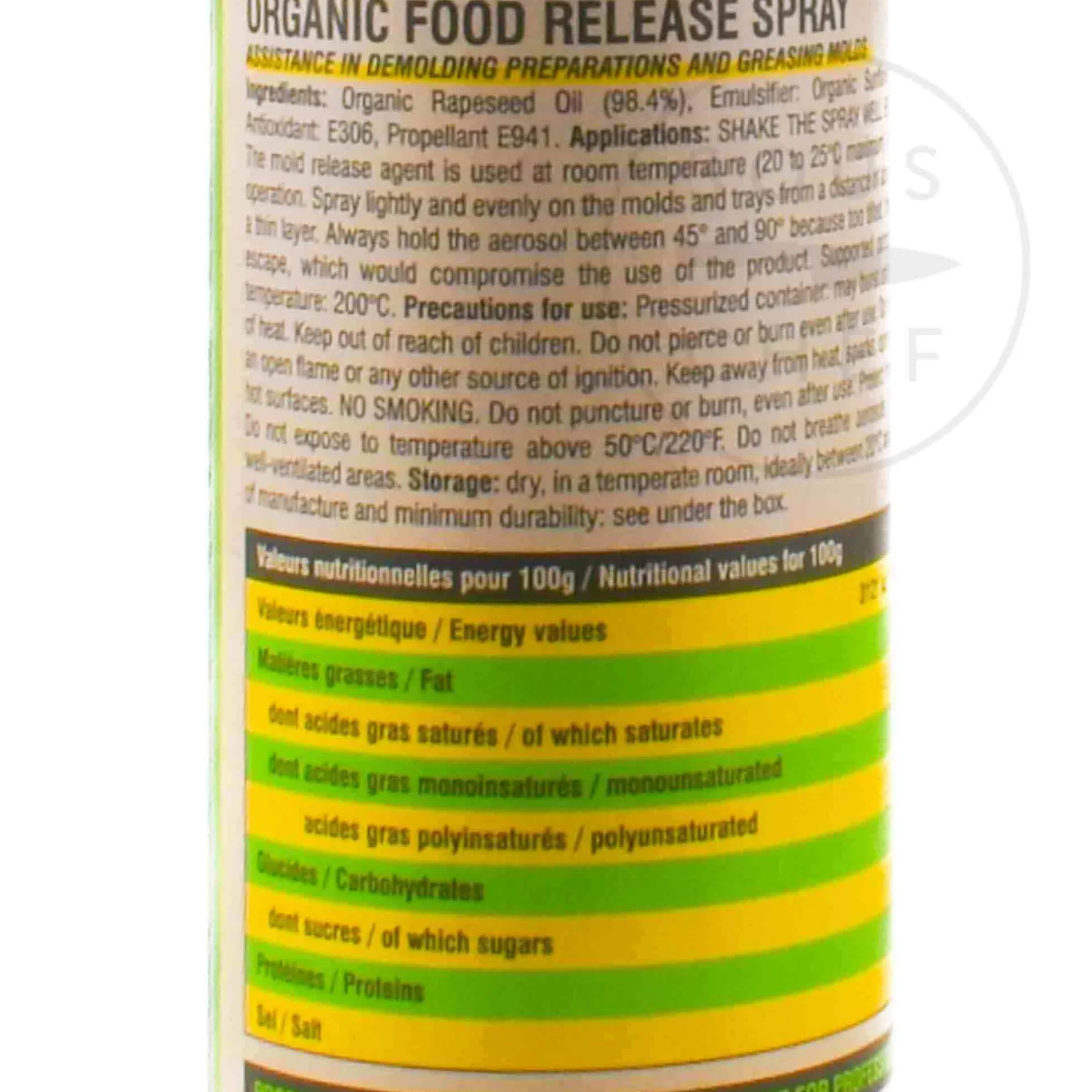 Deco Relief Organic Food Release Spray, 250ml