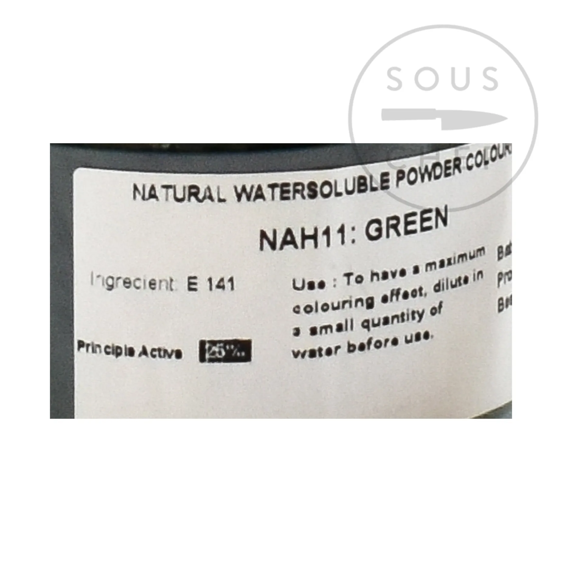 Deco Relief Professional Natural Green Food Colour, 50g