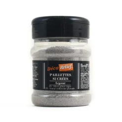 Deco Relief Silver Sugar Glitter, 60g