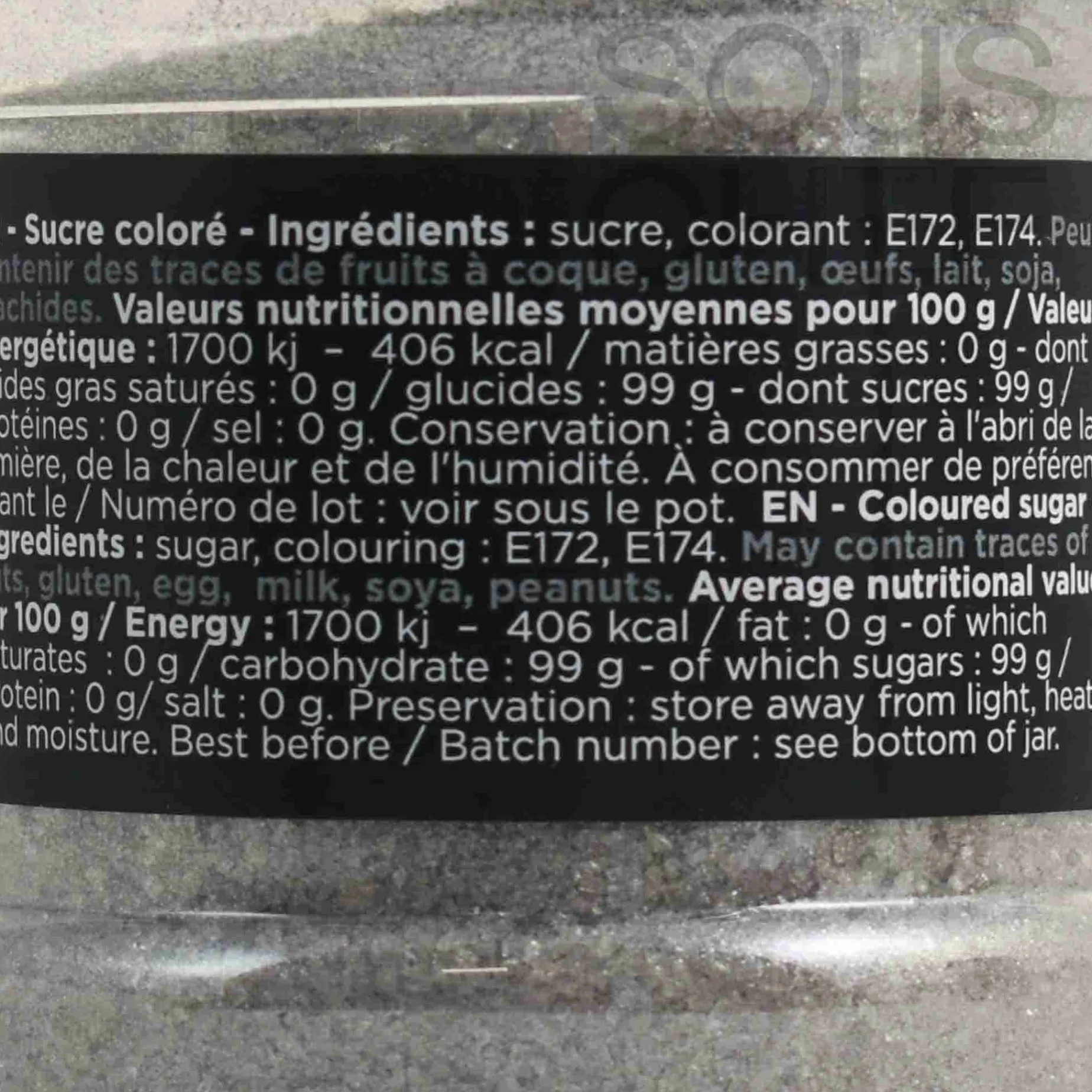 Deco Relief Silver Sugar Glitter, 60g