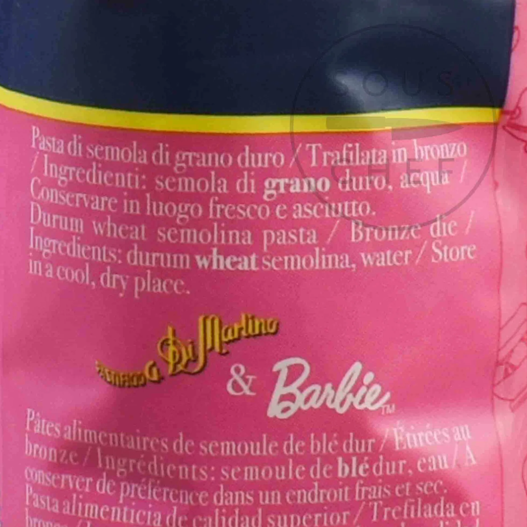 Di Martino Barbie Alfabeto Pasta, 500g