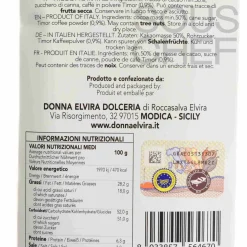 Donna Elvira Coffee PGI Modican Chocolate Bar, 70g