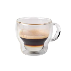 Double-Walled Borosilicate Glass Cappuccino Cup, 230ml