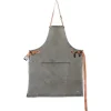 Dutchdeluxes Canvas BBQ Apron in Grey-Green