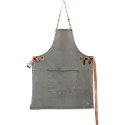 Dutchdeluxes Canvas BBQ Apron in Grey-Green