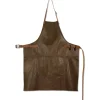 Dutchdeluxes Leather BBQ Apron in Vintage Brown