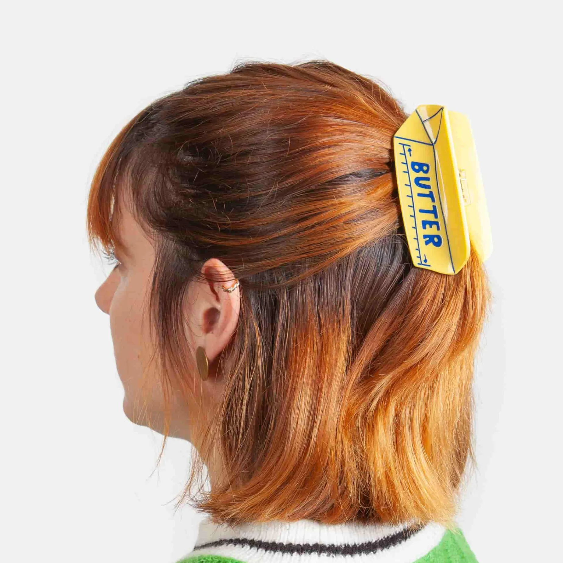 Eat My Socks Butter Hair Claw Clip