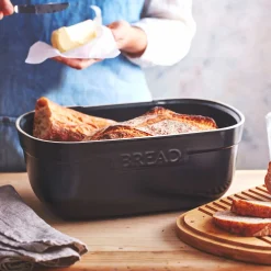Emile Henry Black Bread Storage Box