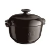 Emile Henry Black Rice Cooking Pot, 2.5 Litre