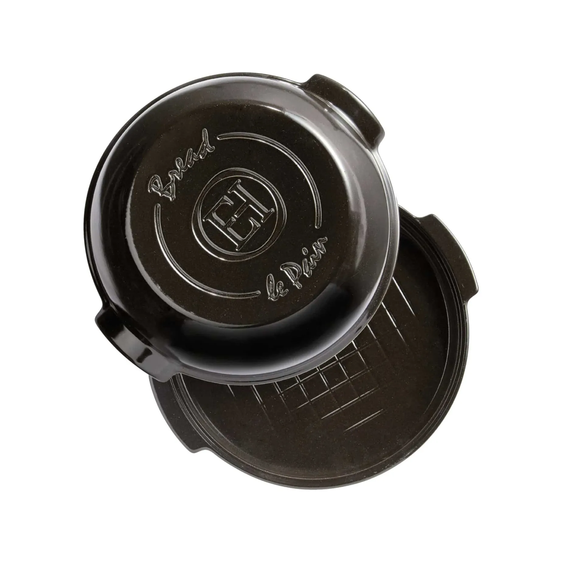 Emile Henry Black Round Bread Baker, 32.5cm