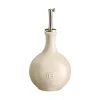 Emile Henry Cream Round Oil Bottle, 400ml
