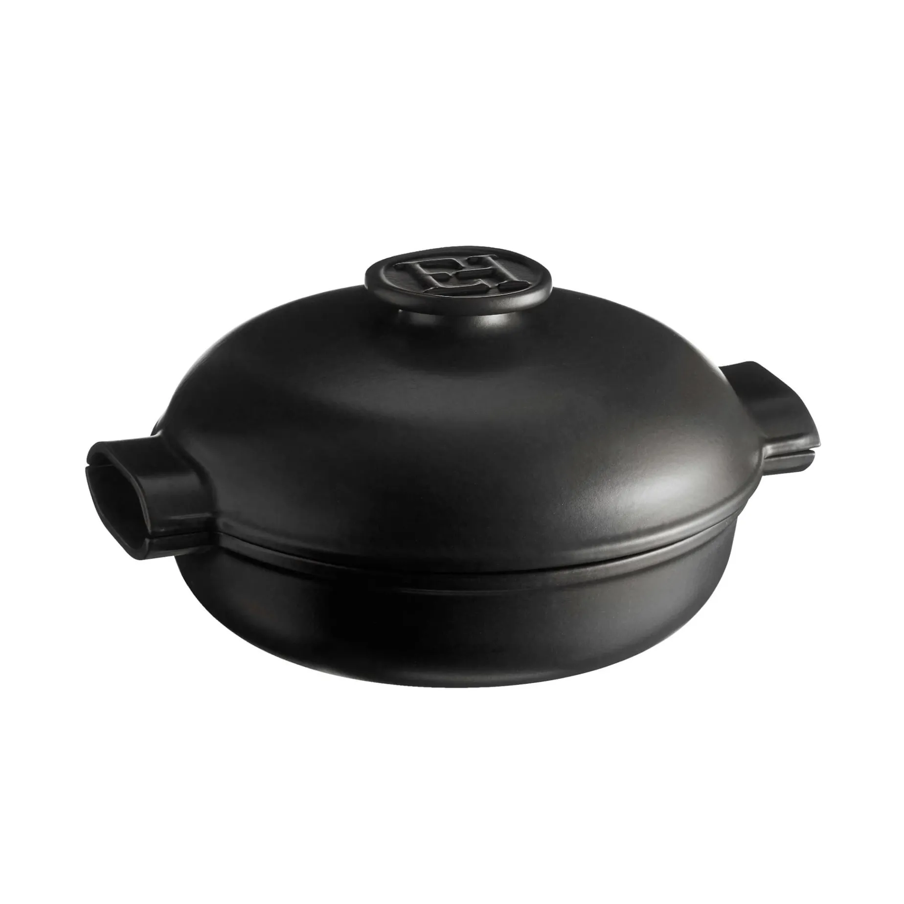 Emile Henry Delight Black Ceramic Induction Braiser, 27cm