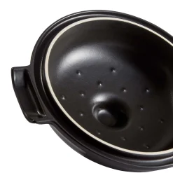 Emile Henry Delight Black Ceramic Induction Braiser, 27cm
