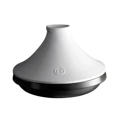 Emile Henry Delight Black & White Ceramic Induction Tagine