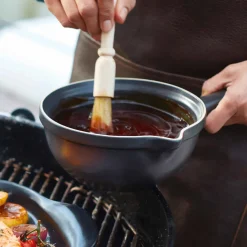 Emile Henry Limited Edition Black BBQ Sauce Pot, 1.1 Litre