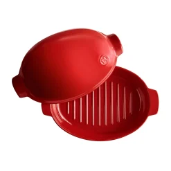 Emile Henry Red Chicken Brick Cooker, 9 Litre