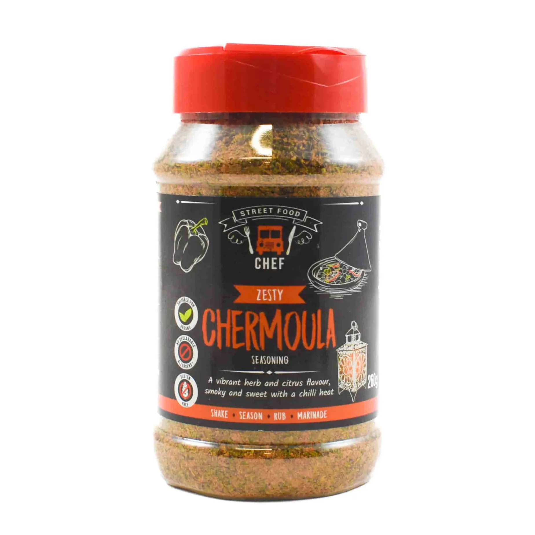 Essential Cuisine Street Food Zesty Chermoula Seasoning, 260g