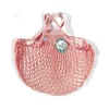 Filt String Bag in Light Pink, Short Handle