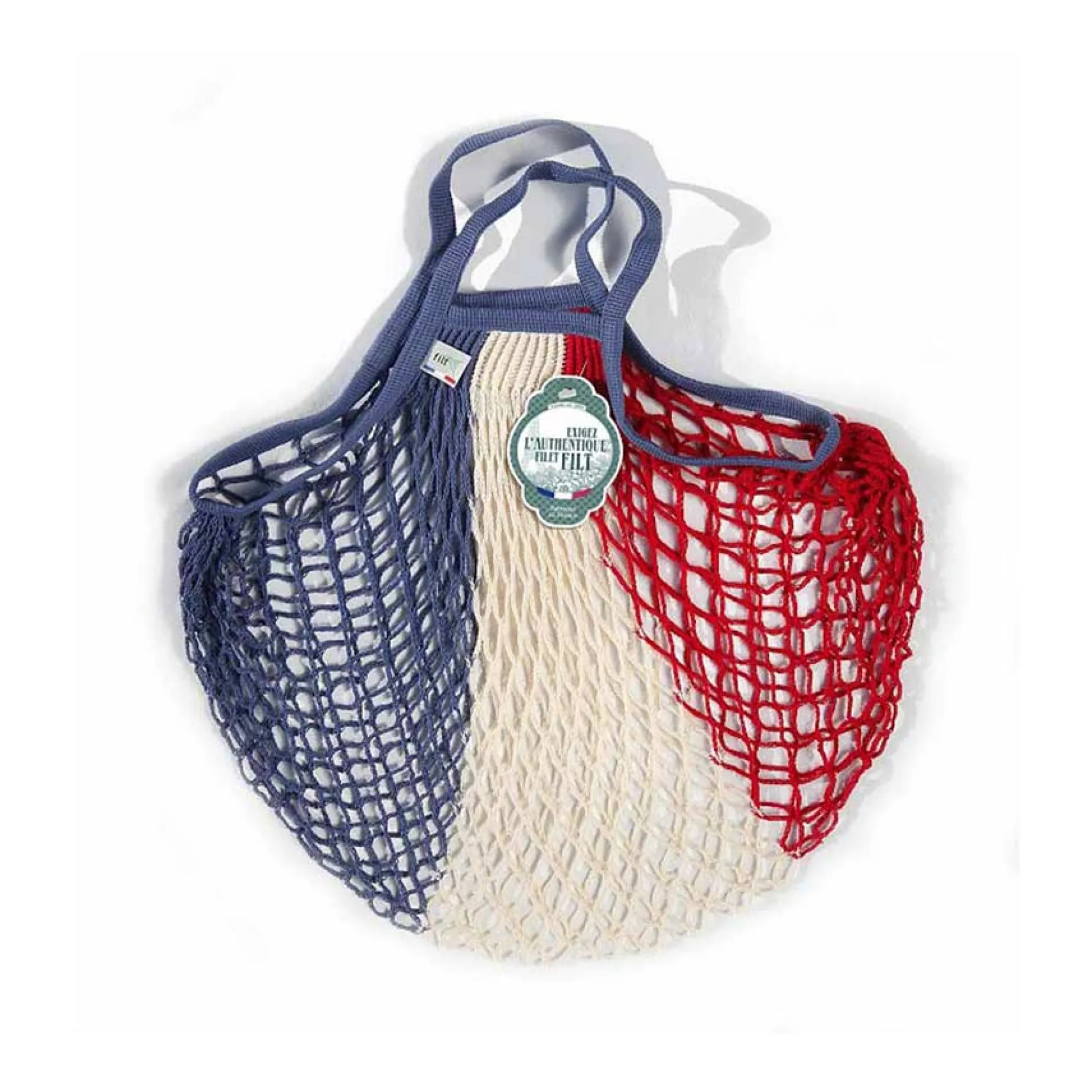 Filt String Bag in Red, White & Blue