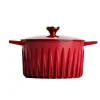 FIREUP Red Cast Iron Dutch Oven, 26cm