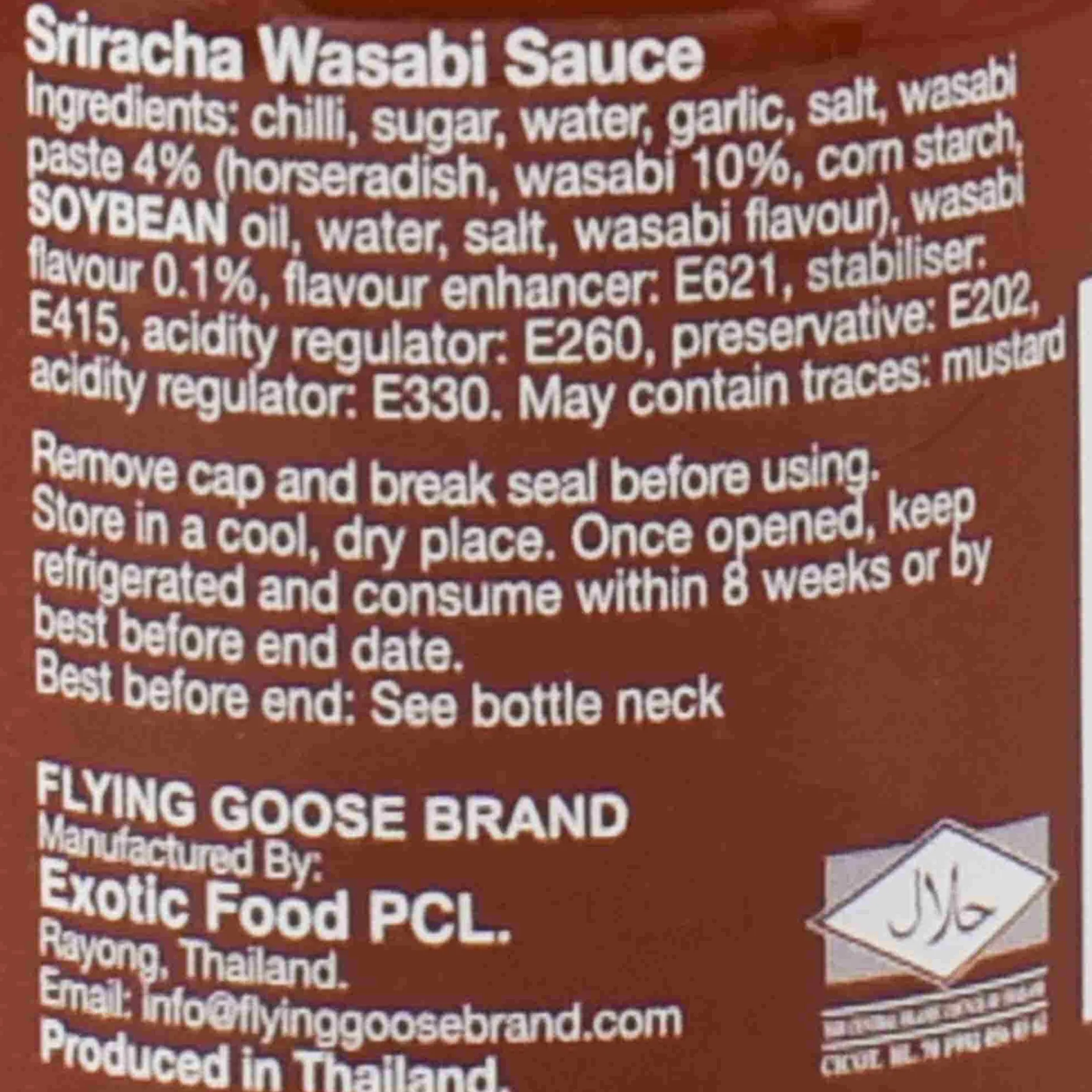 Flying Goose Sriracha Wasabi, 200ml