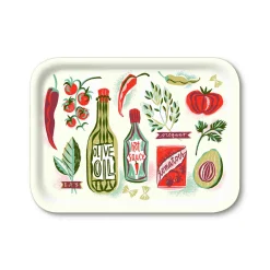 Food Design Rectangle Serving Tray, 27x20cm