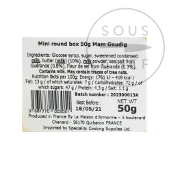 French Salted Butter Caramels in Wooden Box, 50g