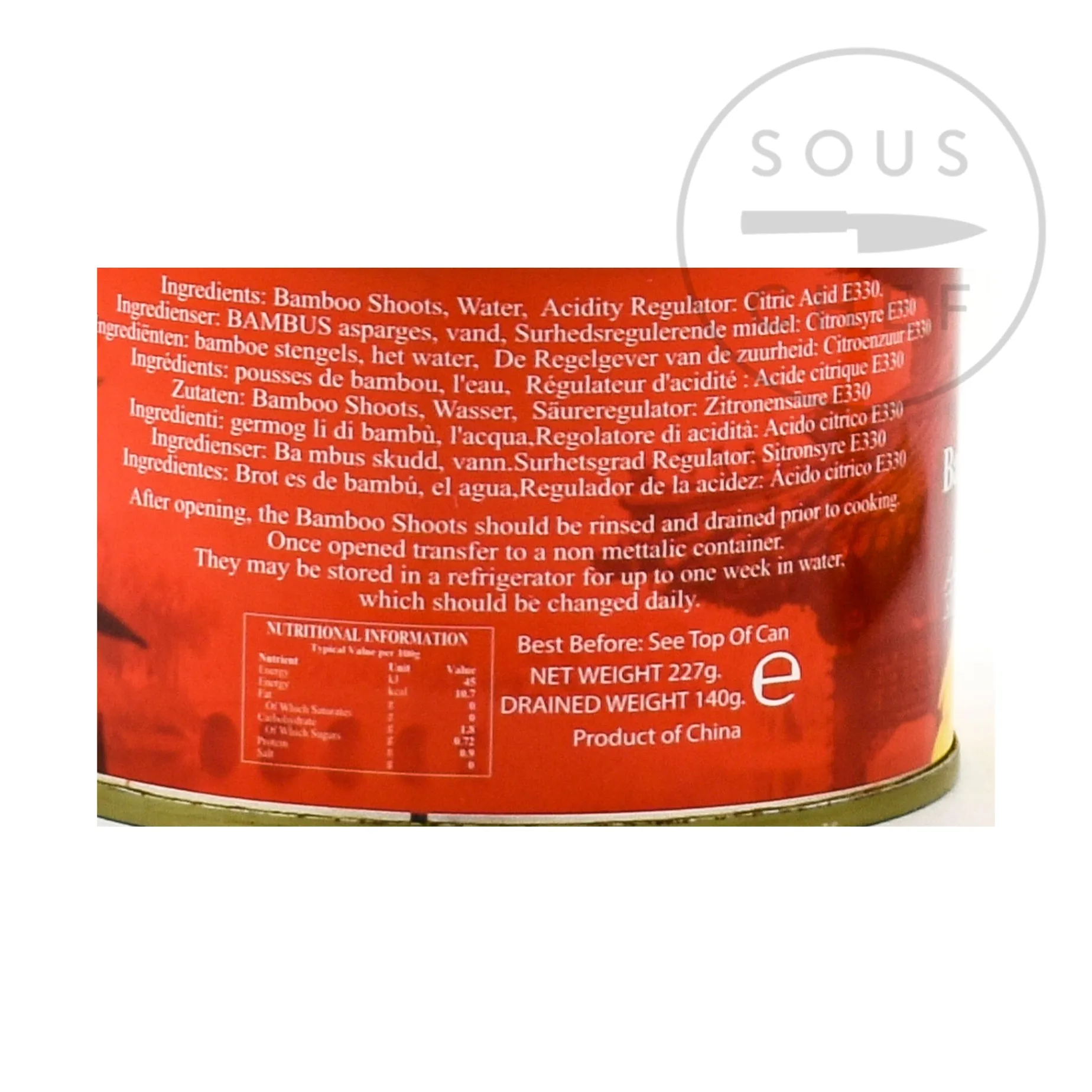 Golden Swan Sliced Bamboo, 227g