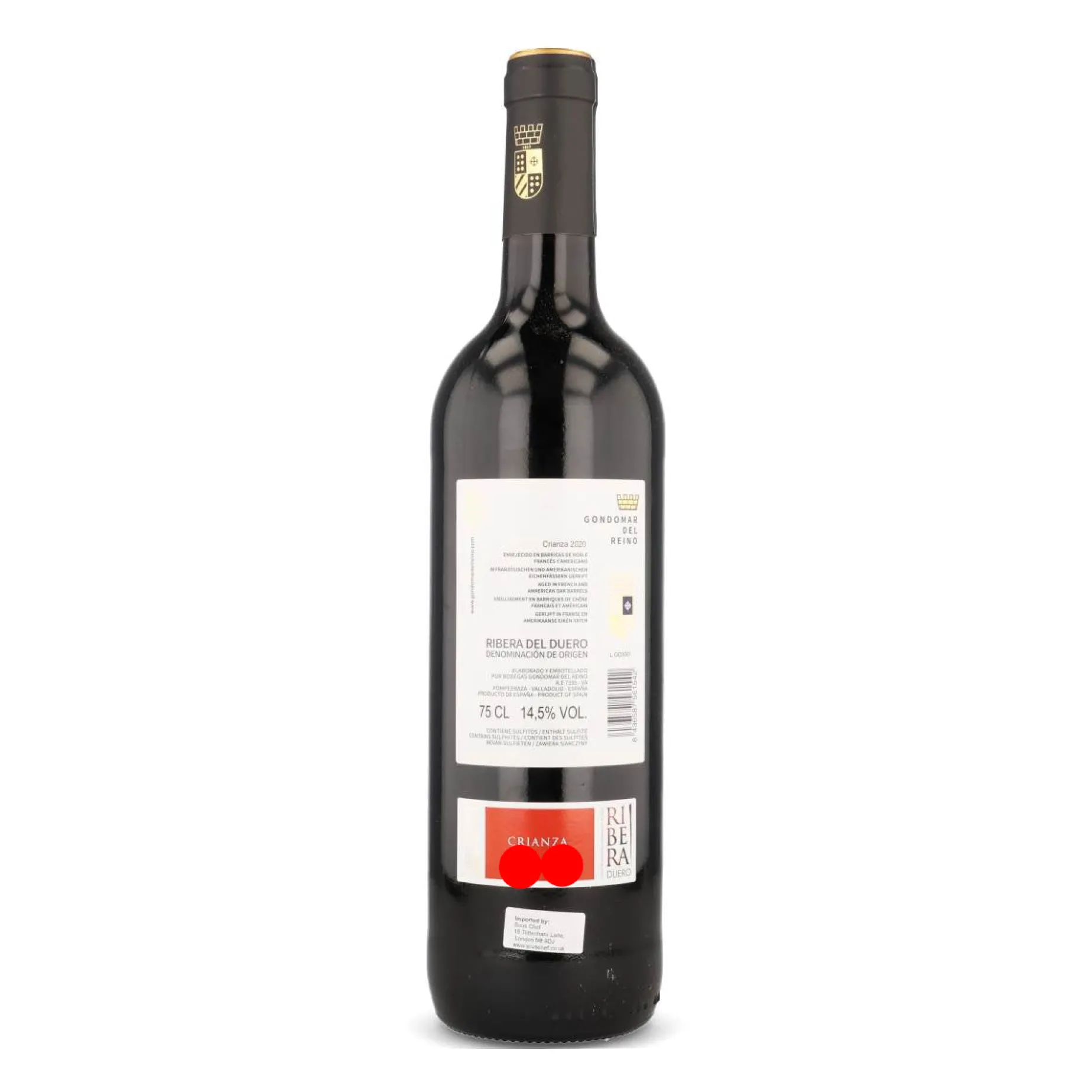 Gondomar del Reino Ribera del Duero Crianza 2020, 750ml