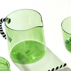 Green Glass Teapot, 1 Litre