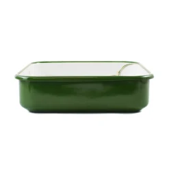 Green Marble Enamel Square Roasting & Serving Dish, 22cm