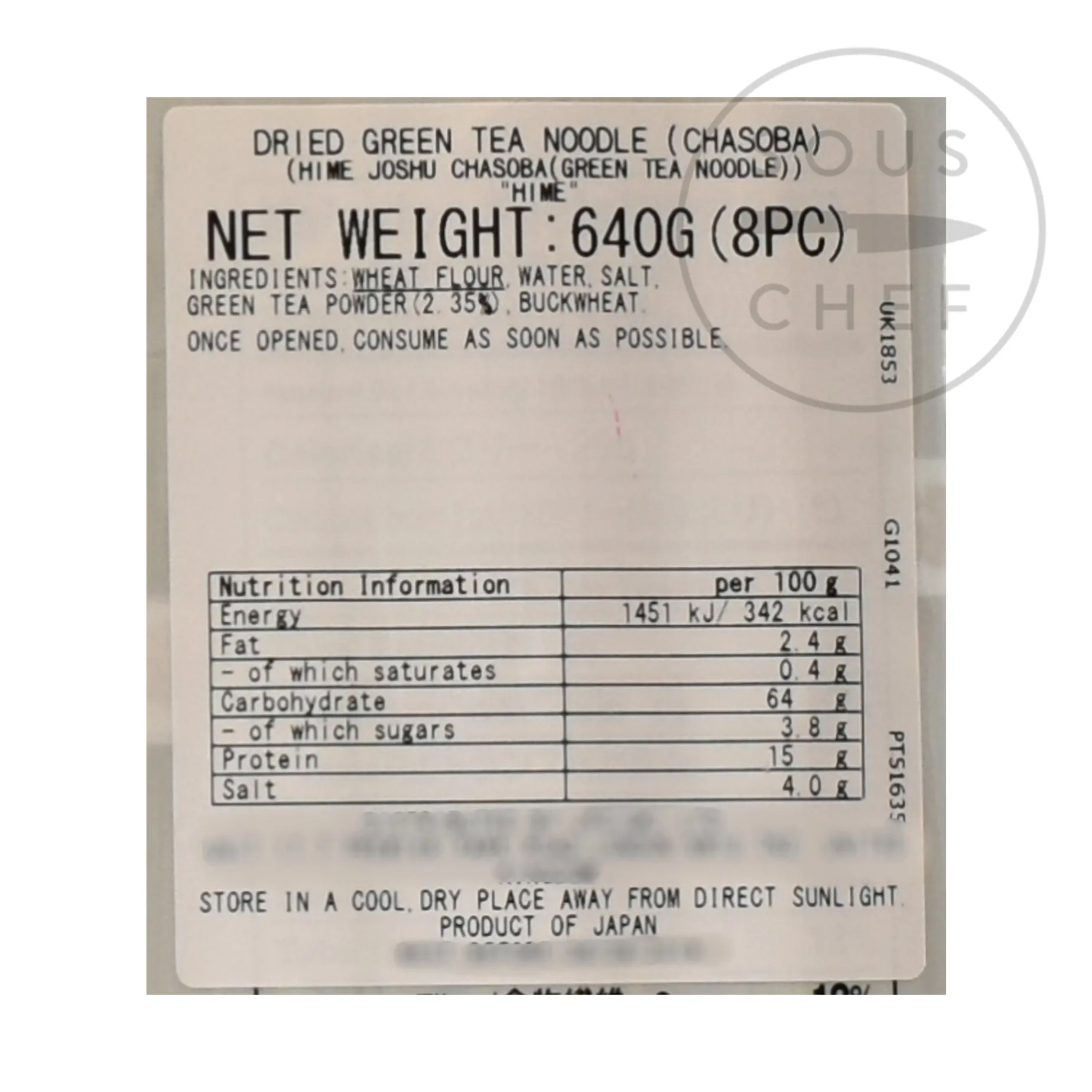 Green Tea Noodle, 640g