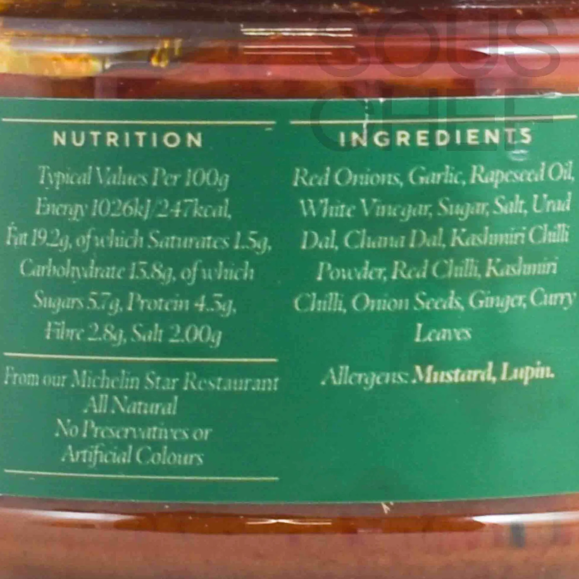 Gymkhana Tandoori Onion Chutney, 220ml