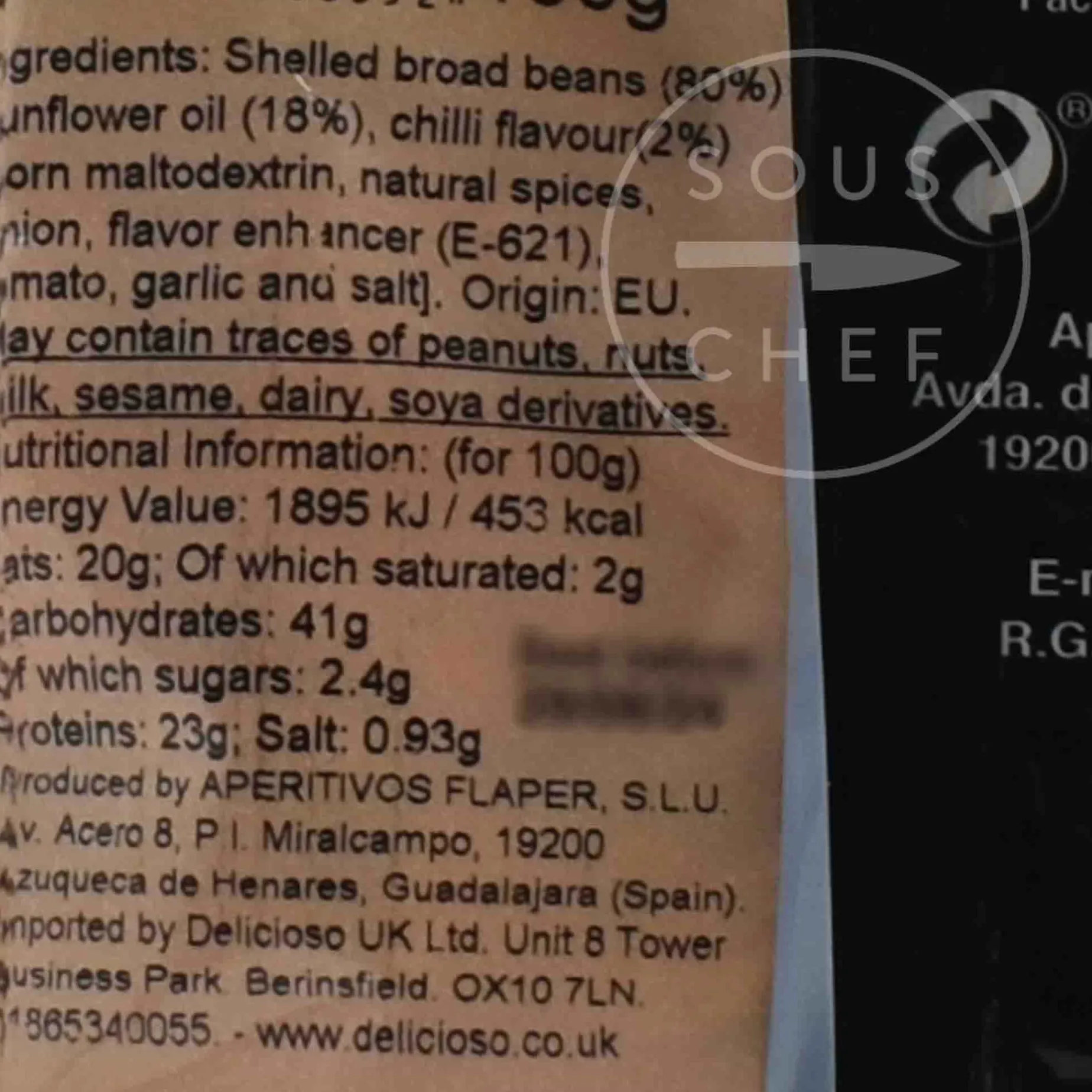 Habas Fritas Broad Beans with Chilli, 100g